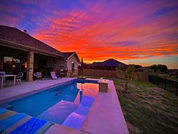 Design build contractor of small fiberglass inground pools Poteet, Texas. Hunter Creek Aquapools swimming pools special prices gunite install companies.